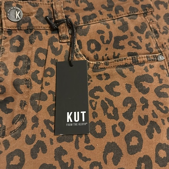 NWT Kut From the Kloth Donna Leopard Print High Waist Skinny Ankle jeans - Picture 6 of 14